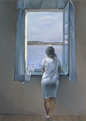 Jeune fille à la fenêtre 1925 Dali