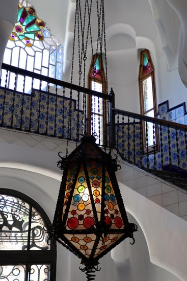 intérieur Torre Bellesguard Barcelone Gaudi